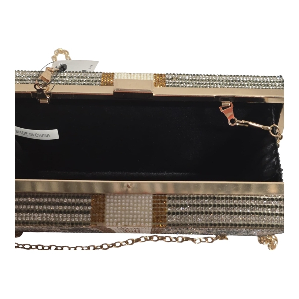 JEWELED MONEY CLUTCH BAG NEW - Picture 7 of 13